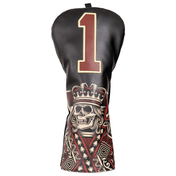 Black Skull K Driver Putter Head Cover Set